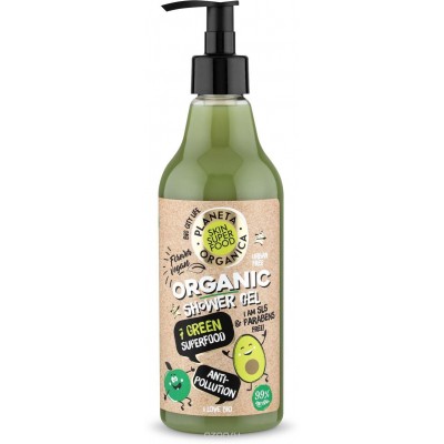 Planeta Organica Гель для душа 7 green Skin Superfood Anti-Pollution 500 мл