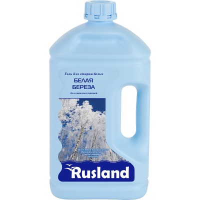 RusLand Гель для стирки Белая береза для всех типов светлых тканей 2,5 л