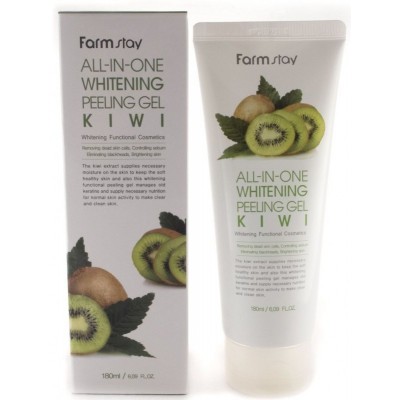 FarmStay Пилинг-гель отбеливающий киви All-In-One Whitening Peeling Gel Kiwi 180 мл
