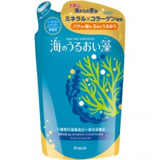 Kracie ЗАПАСКА Шампунь-ополаскиватель (2 в 1) для волос с экстрактами морских водорослей 400 мл