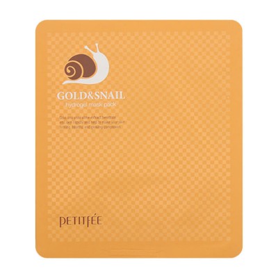 Petitfee Гидрогелевая маска с золотом и улиточным экстрактом Gold & Snail Hydrogel Mask Pack