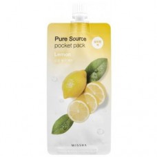 MISSHA Ночная маска для лица с экстрактом лимона Pure Source Pocket Pack Lemon