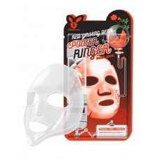 Тканевая маска с экстрактом красного женьшеня Elizavecca Red Ginseng Deep Power Ringer Mask Pack
