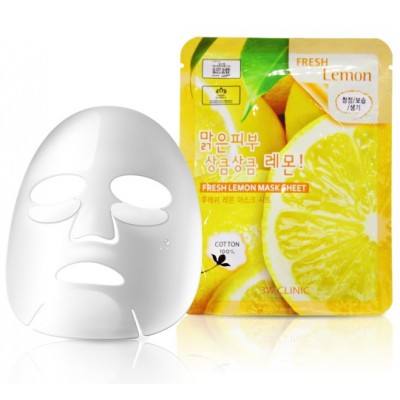 Тканевая маска с лимоном 3W Clinic Fresh Mask Sheet (23 мл) Lemon