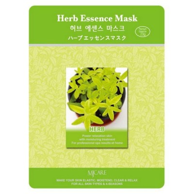 Mijin Essence Mask Маска тканевая для лица (23гр) лечебные травы